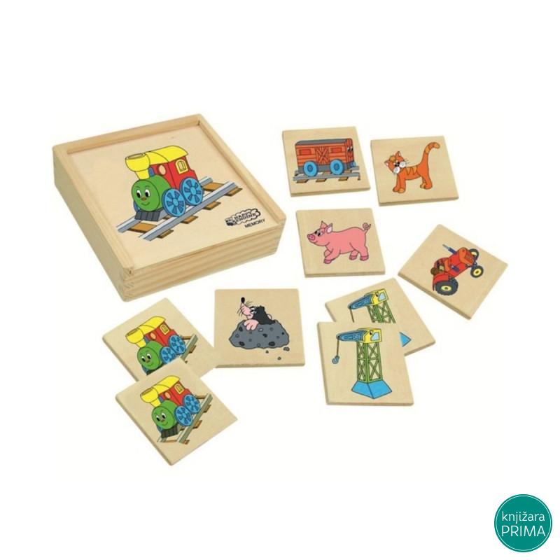 Igra memorije WOODY srećni mašinovođa 