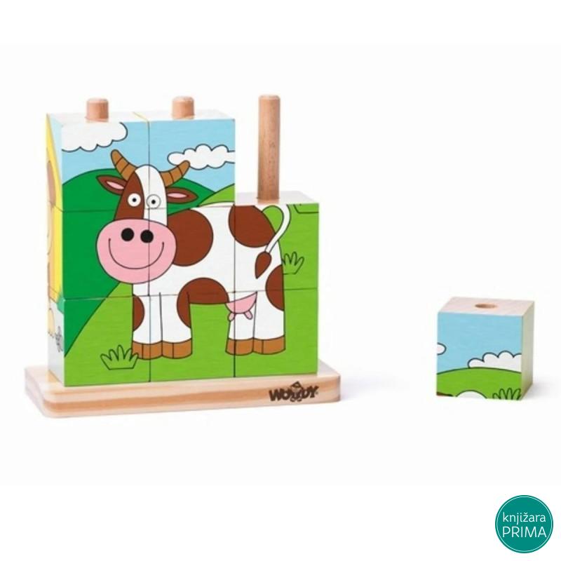 Slagalica kocke WOODY ljubimci 