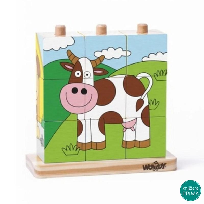 Slagalica kocke WOODY ljubimci 