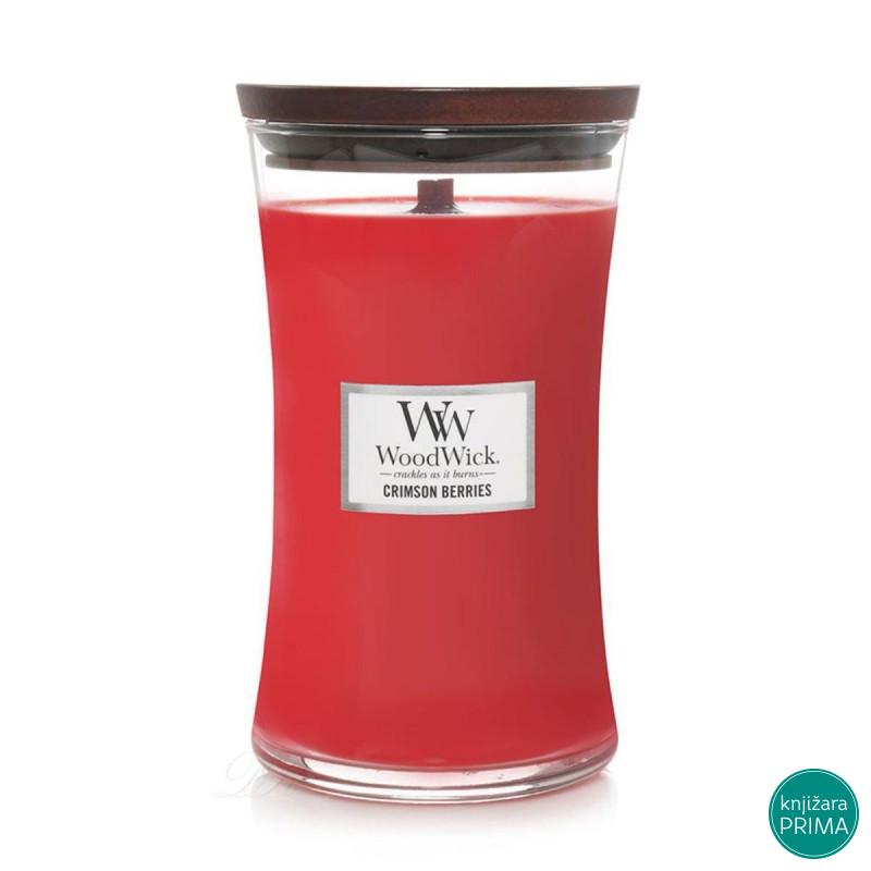 Sveća WOODWICK L Classic - Crimson Berries 