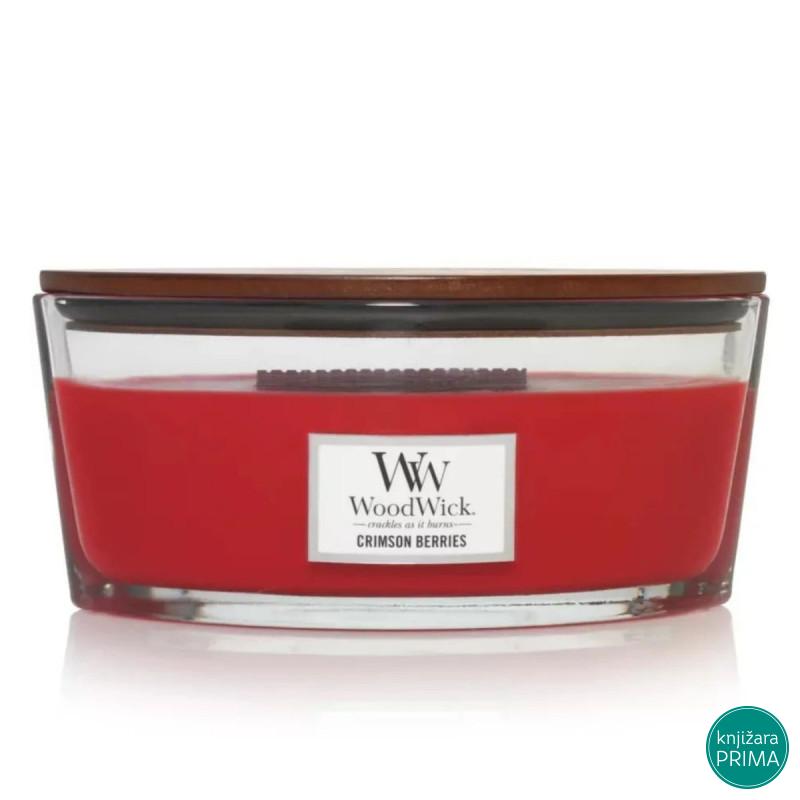 Sveća WOODWICK Elipse - Crimson Berries 