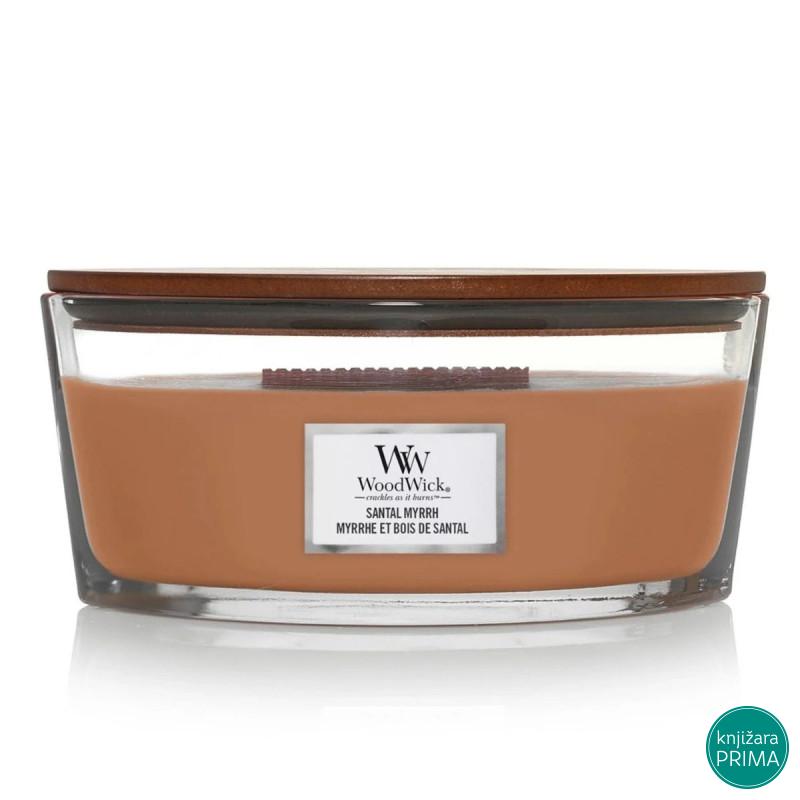 Sveća WOODWICK Elipse - Santal Myrrh 