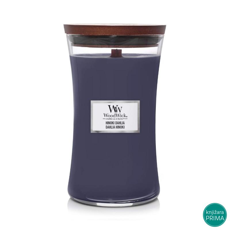 Sveća WOODWICK L Classic - Hinoki Dahlia 