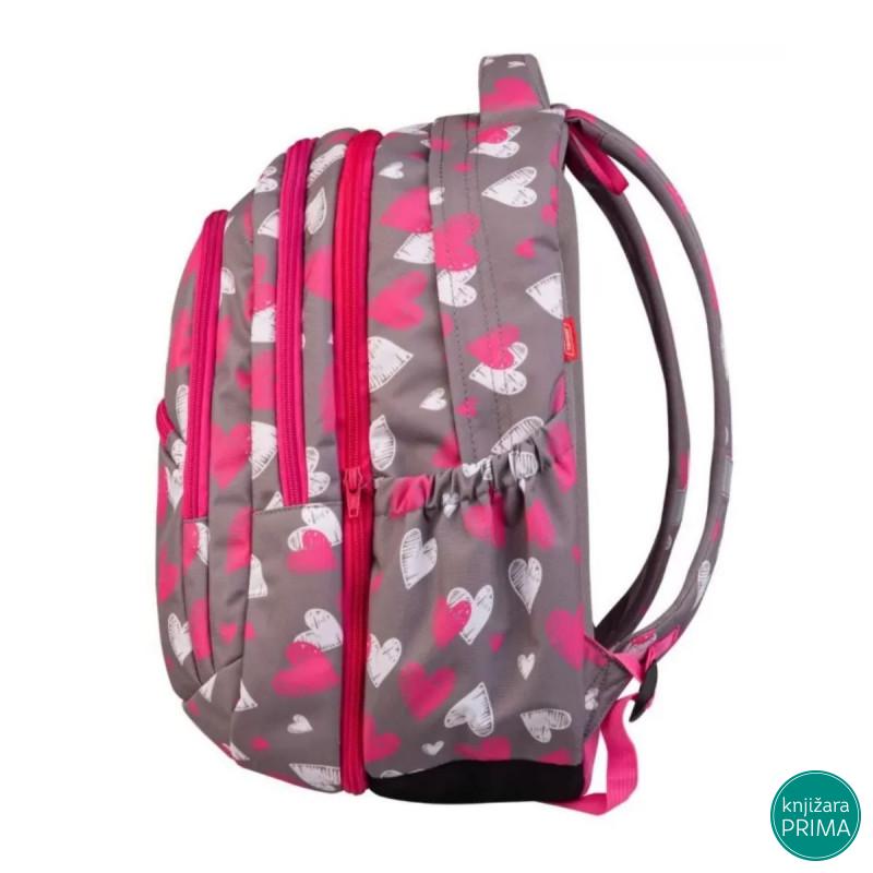 Školski ranac TARGET 2u1 - Gray Hearts 