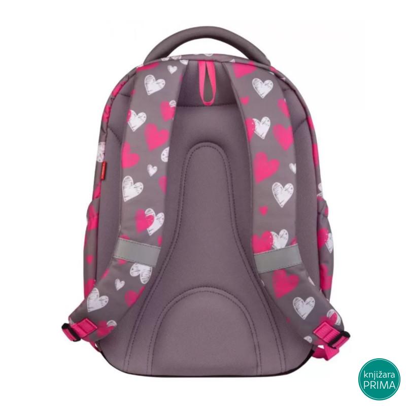 Školski ranac TARGET 2u1 - Gray Hearts 