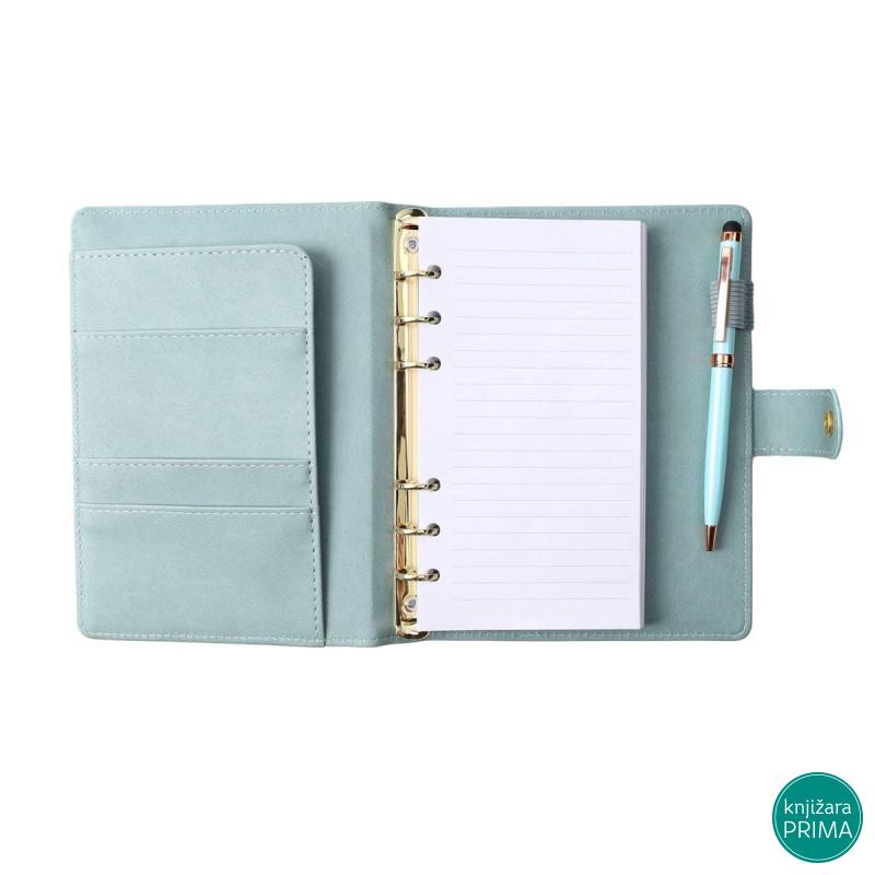 Poklon set notes i olovka TARGET Floral green 