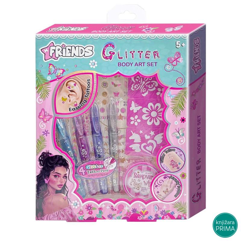 Glitter Body Art Set FRIENDS 