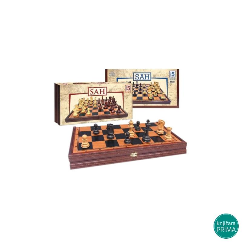 Luksuzni šah sa drvenim figurama 
