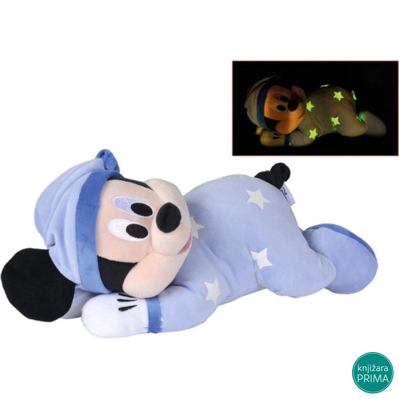 Plišana igračka DISNEY Mickey Mouse 30cm glow in the dark 