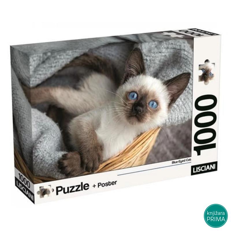 Puzzle LISCIANI 1000 Mačke + Poster 