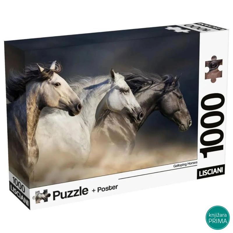 Puzzle LISCIANI 1000 Konji + Poster 