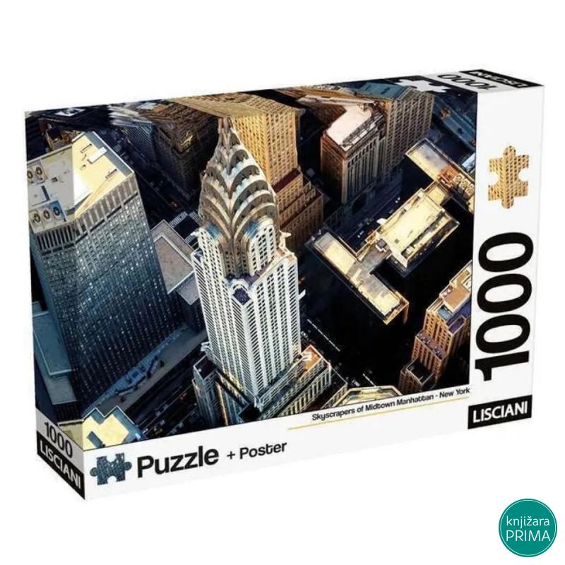 Puzzle LISCIANI 1000 Njujork + Poster 