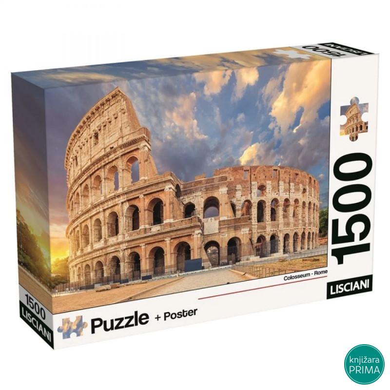 Puzzle LISCIANI 1500 Koloseum + Poster 