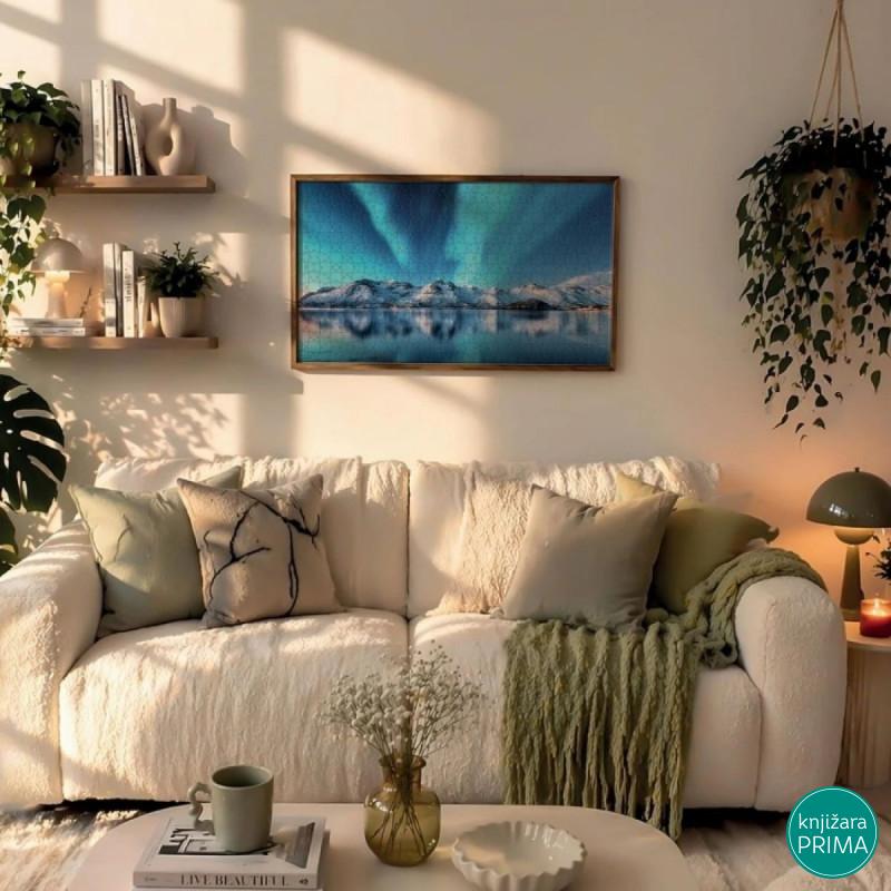 Puzzle LISCIANI 1500 Aurora Borealis + Poster 