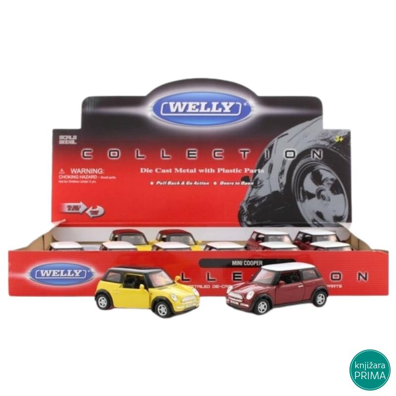 Autić metalni WELLY Mini Cooper 