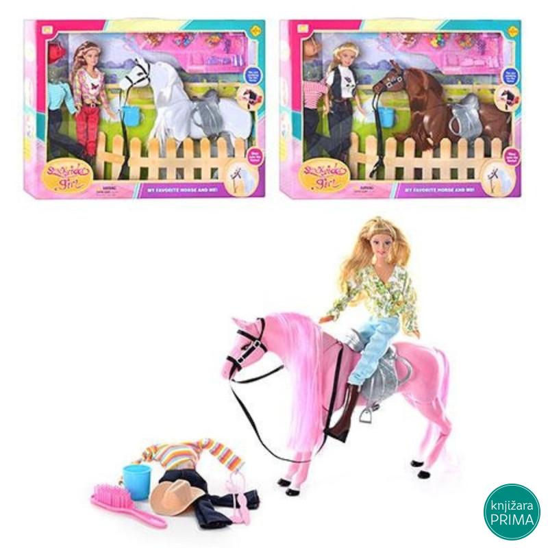 Lutka DEFA sa konjem i dodacima 