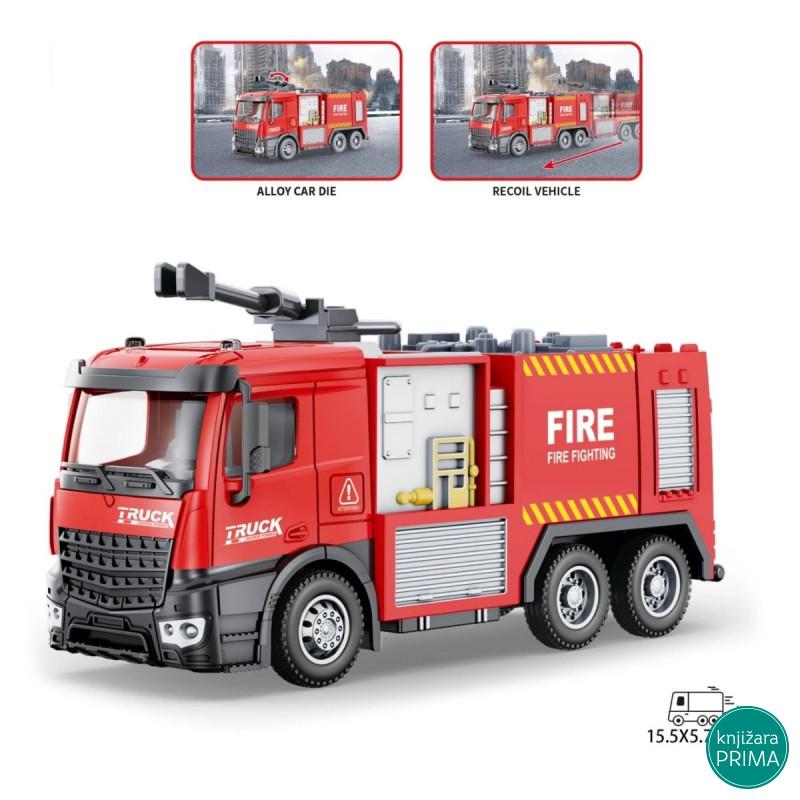 Metalni kamion 1:32 vatrogasac sa šmrkom 