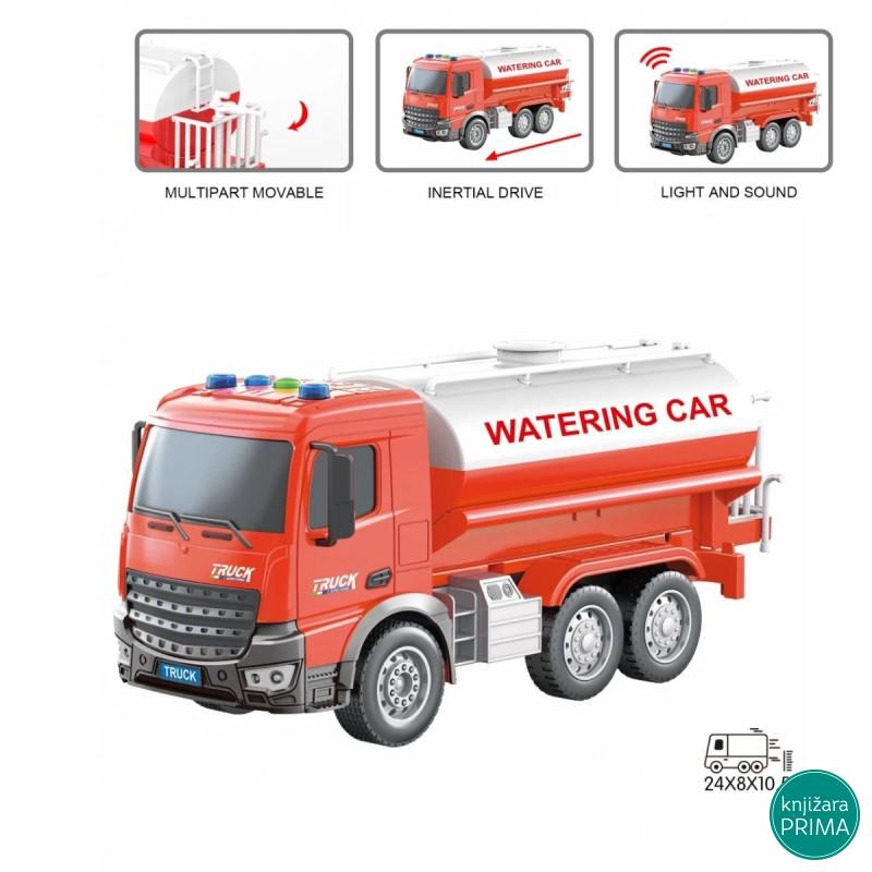 Kamion 1:18 cisterna za vodu sa zvukom i svetlom 