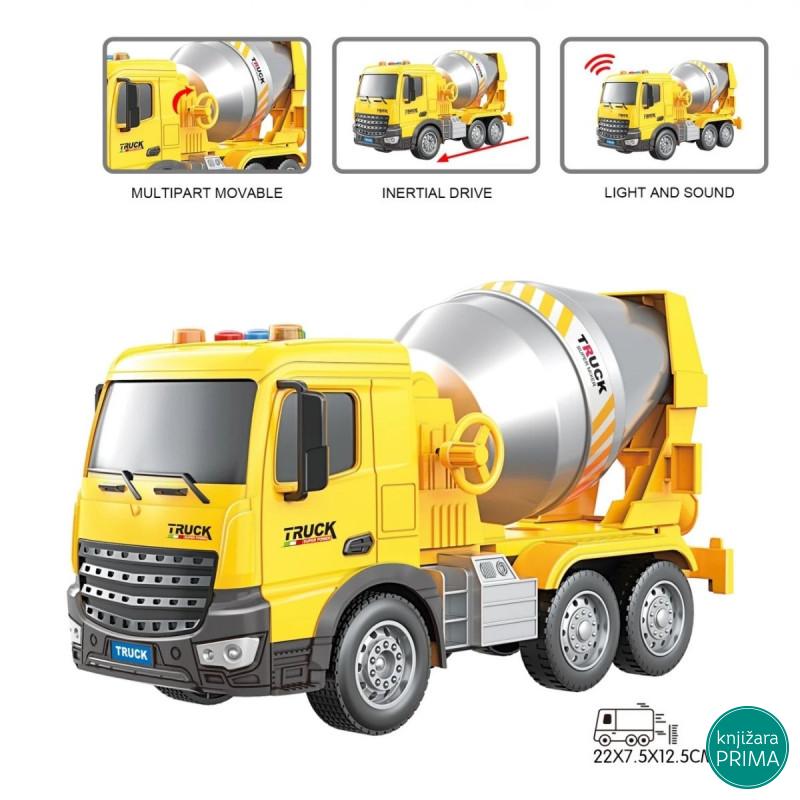 Kamion 1:18 građevinska mešalica sa zvukom i svetlom 