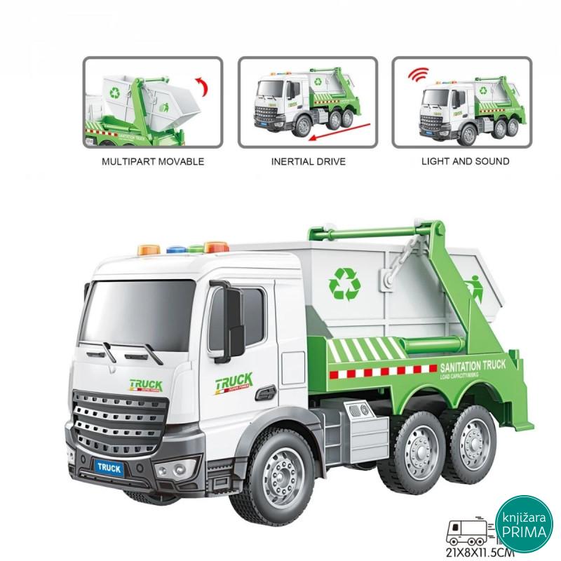 Kamion 1:18 đubretarac sa zvukom i svetlom 