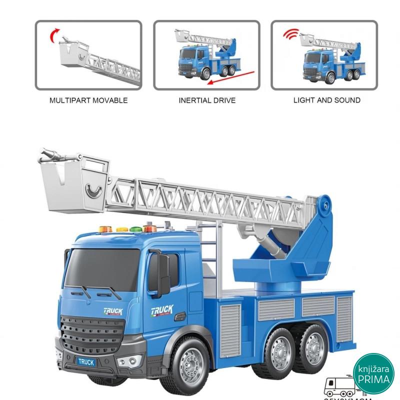 Kamion 1:18 dizalica sa platformom sa zvukom i svetlom 