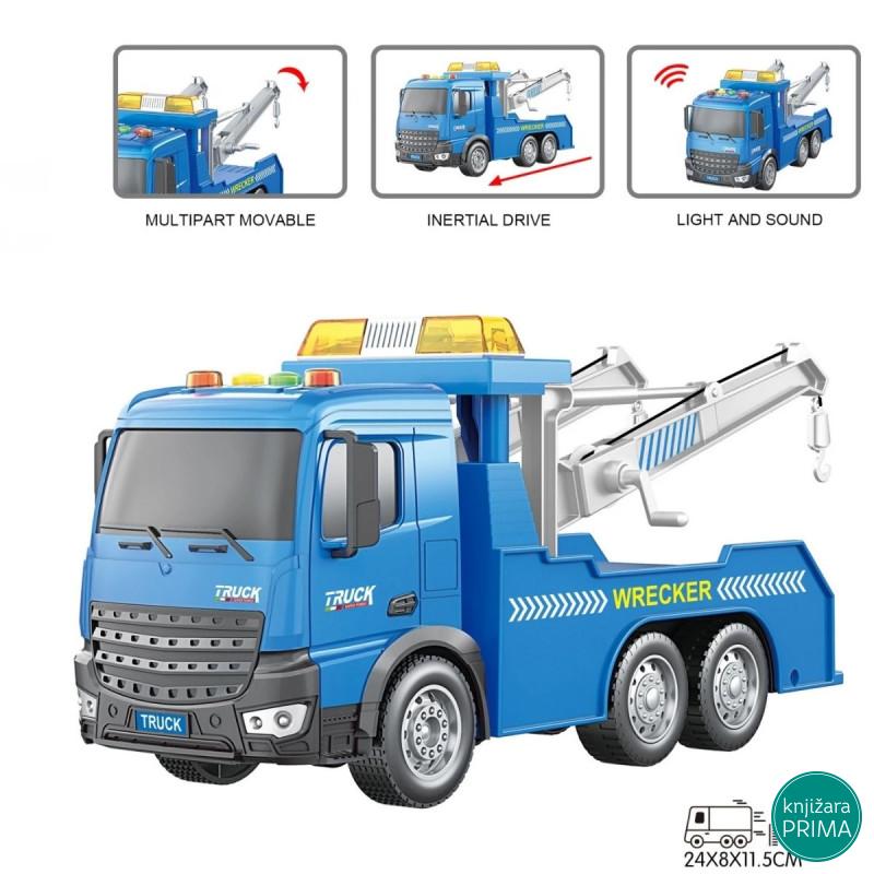 Kamion 1:18 step dizalica sa zvukom i svetlom 