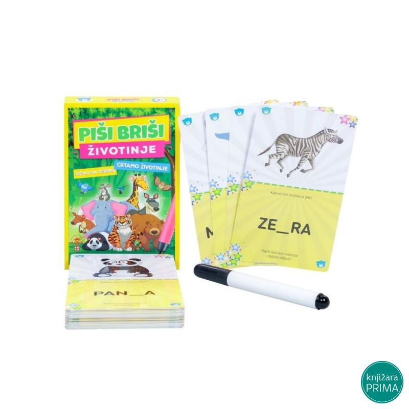 Piši-briši karte - životinje 