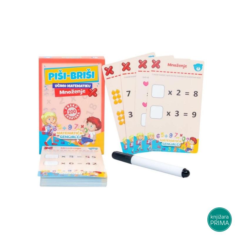 Piši-briši karte - množenje 