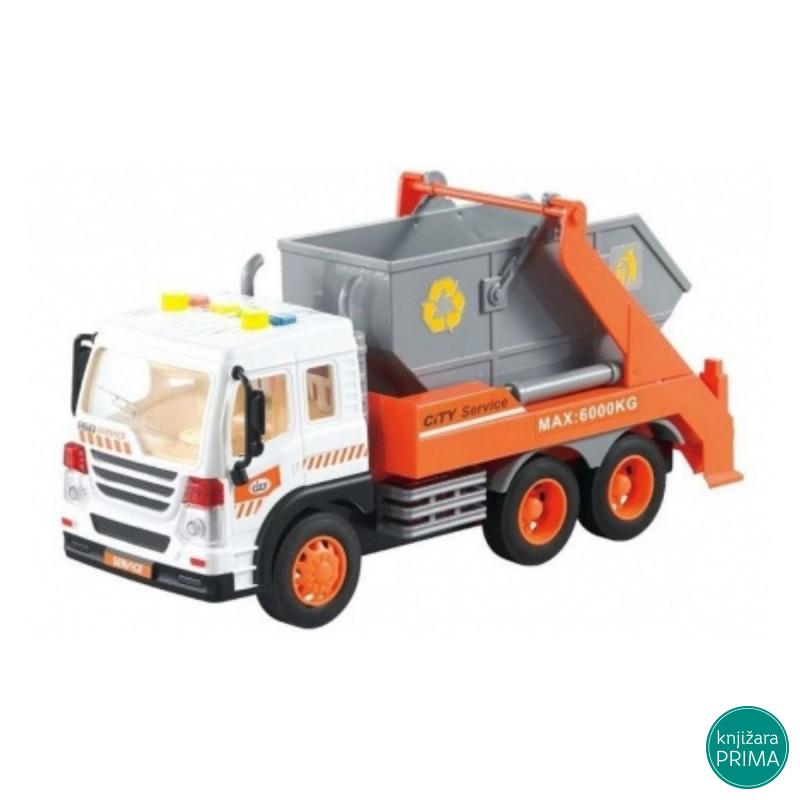 Kamion đubretarac 1:16 sweeper sa zvukom i svetlom 