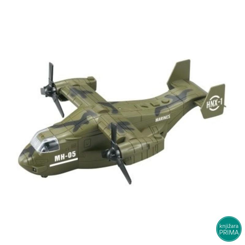 Avion 1:16 vojni maslinasti sa zvukom i svetlom 