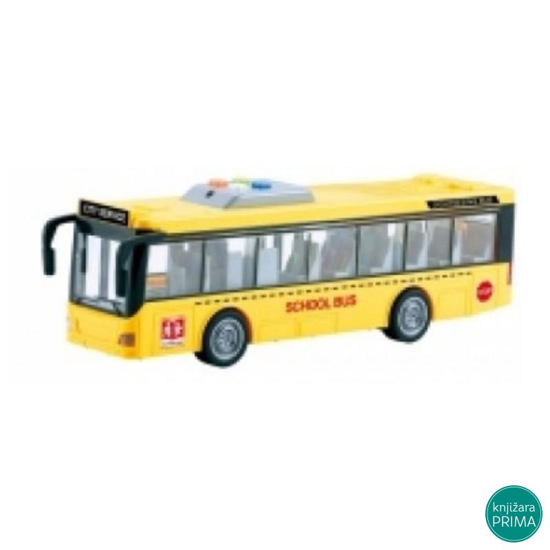 Autobus 1:16 žuti sa zvukom i svetlom 