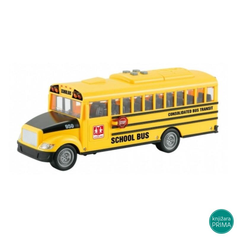 Autobus 1:16 žuti sa zvukom i svetlom 