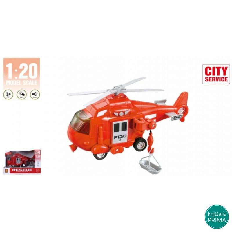 Helikopter 1:20 vatrogasni sa zvukom i svetlom 