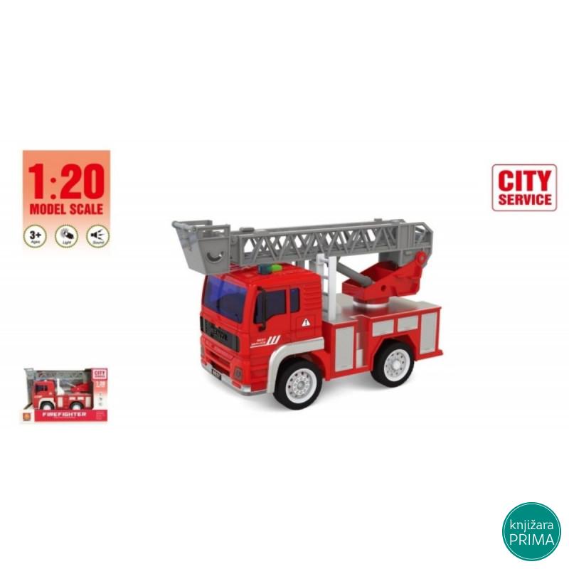 Kamion vatrogasni sa merdevinama 1:20 zvukom i svetlom 