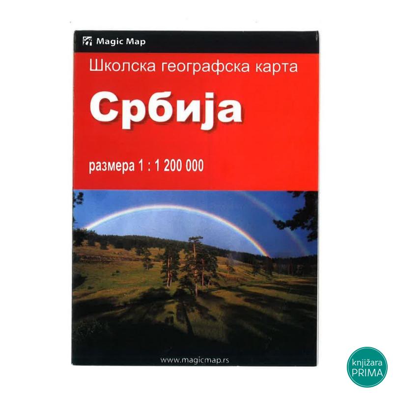 Karta Srbije MAGIC MAP 1:1200000 