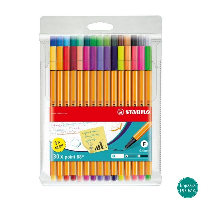 Set tankih flomastera STABILO point 88 1/25+5 