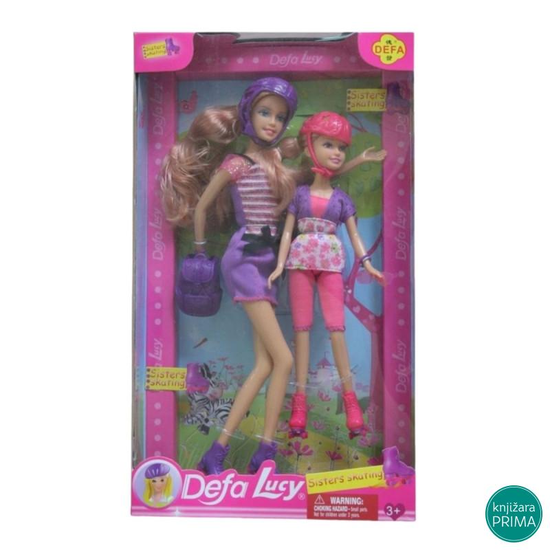 Lutka DEFA sestre voze rolere 