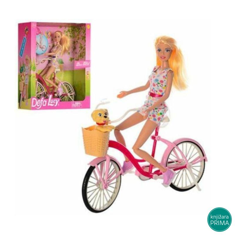 Lutka DEFA vozi biciklu 