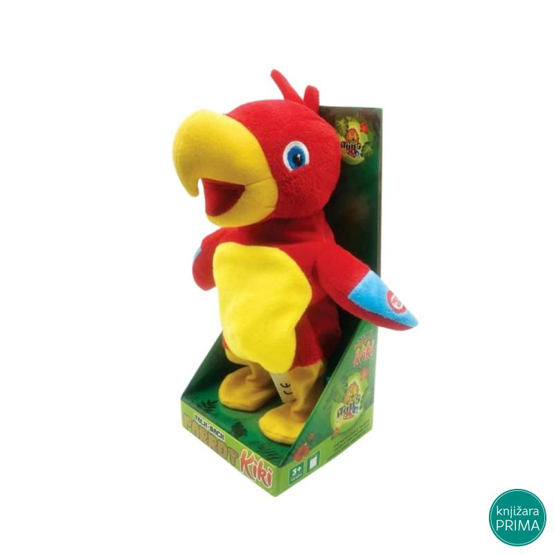 Plišani papagaj koji ponavlja reči 