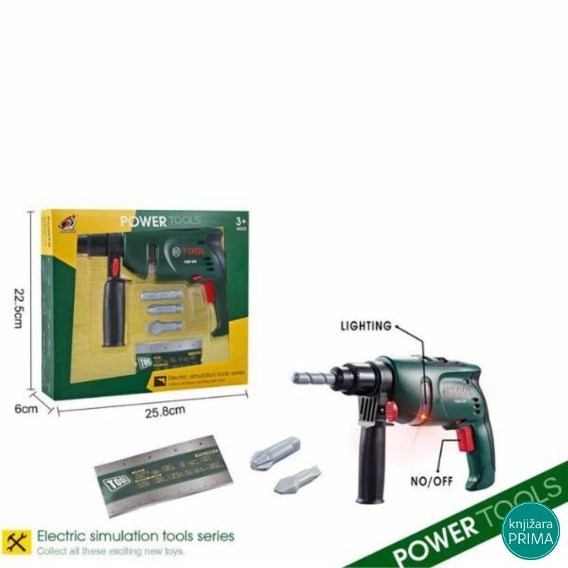 Aku bušilica sa zvukom i svetlom 