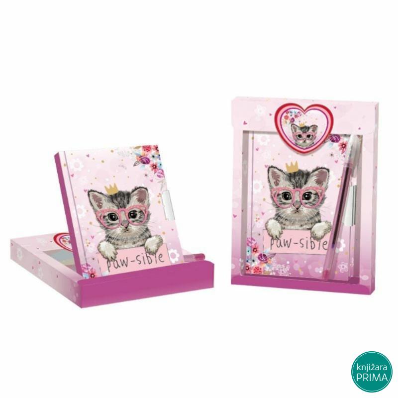 Dnevnik set sa ključićem Maca 