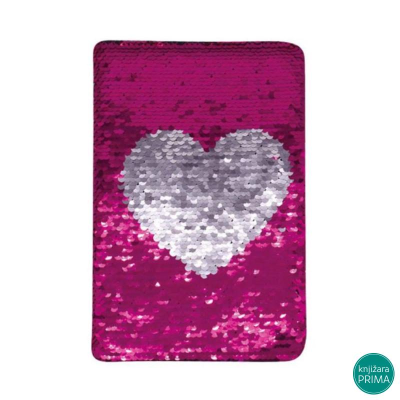 Notes piši-briši A5 srce 