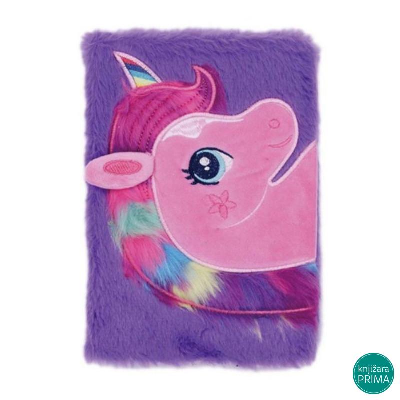 Plišani notes sa vezon Unicorn 