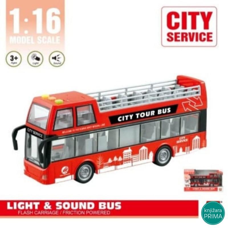 Autobus dabldeker sa zvukom i svetlom 