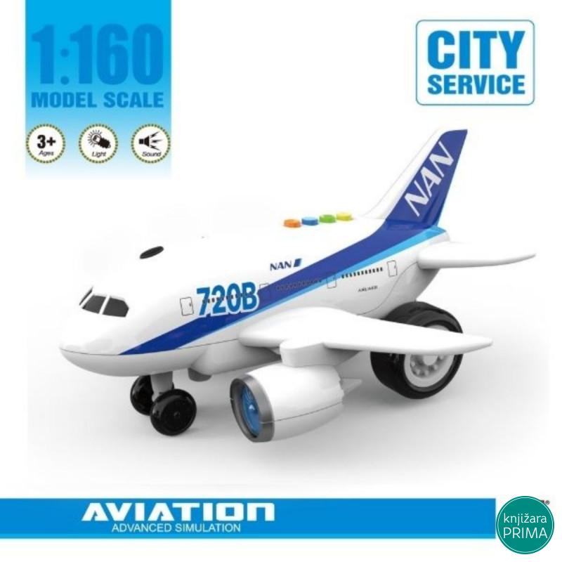 Avion sa zvukom i svetlom 