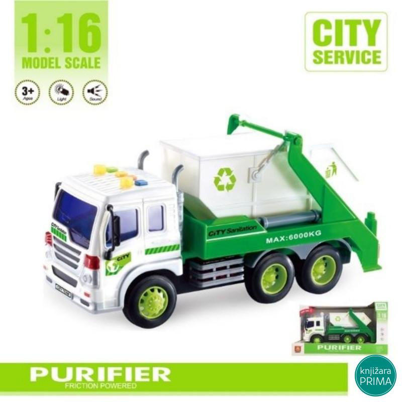 Kamion đubretarac sa zvukom i svetlom 