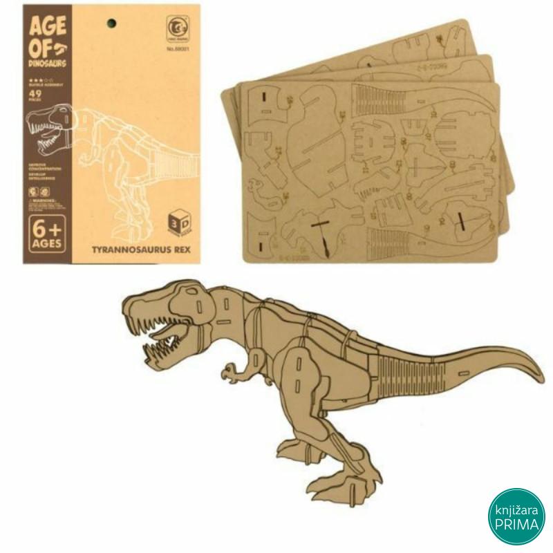 Drvene 3D puzzle T-Rex 