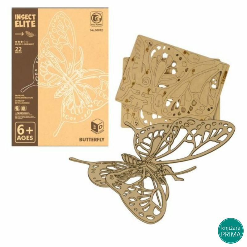 Drvene 3D puzzle Leptir 