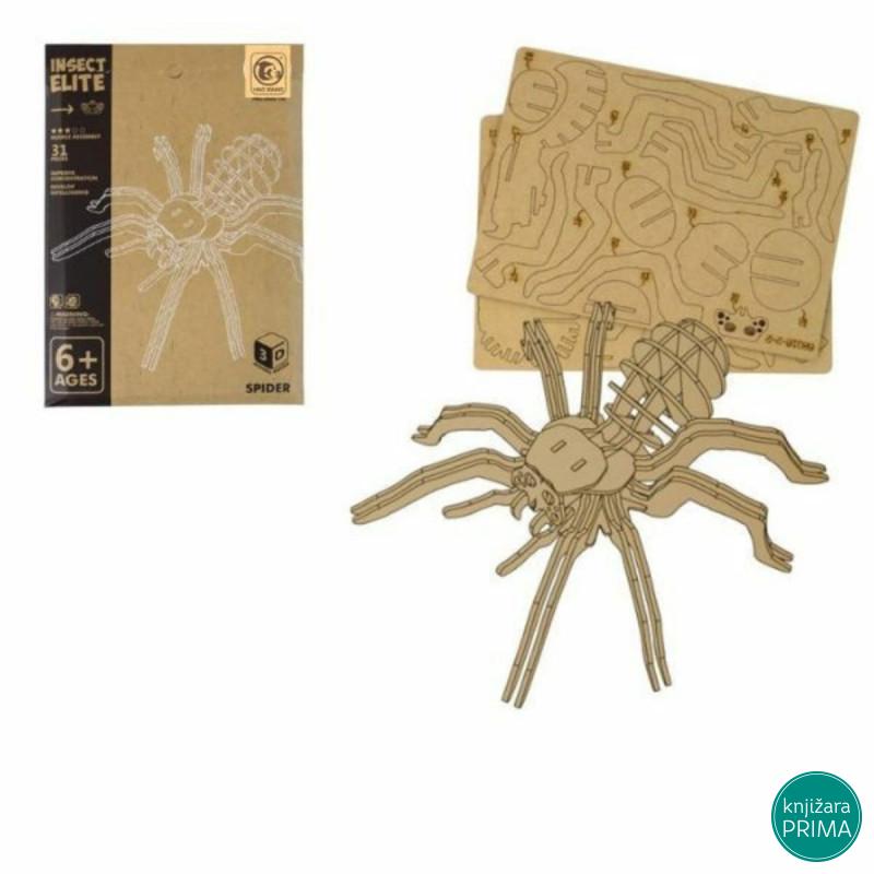 Drvene 3D puzzle Pauk 