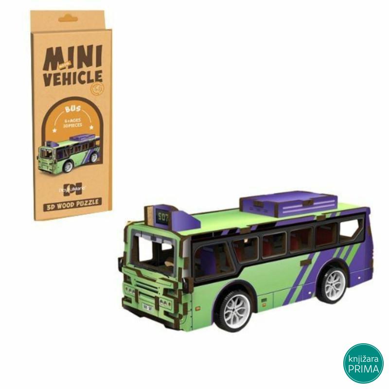 Drvene 3D puzzle Autobus 